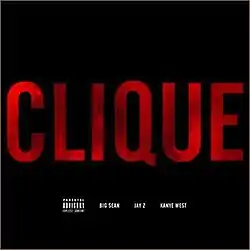 Cover art displaying the title "Clique" in red caps