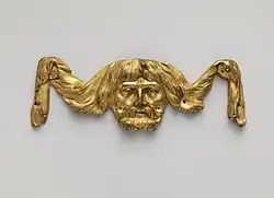 Festoon-like clock ornament; 18th century; gilt-bronze; overall: 5.4 × 15.6 × 1&nbsp;cm; Metropolitan Museum of Art