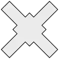Saltire quadrate