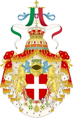 Greater coat of arms (1890–1927; 1944–1946) of Kingdom of Italy