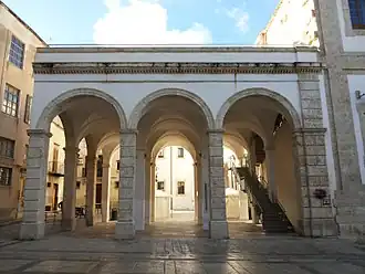The arcade of Ex Collegio dei Gesuiti