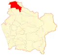 Location of the commune of Angol in Araucanía Region