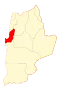 Map of Mejillones in Antofagasta Region