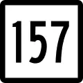 Route 157 marker
