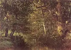 Brook through the Forest, c.&nbsp;1860; oil on canvas