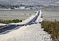 Corn Creek Road looking east near U.S. Route 95
