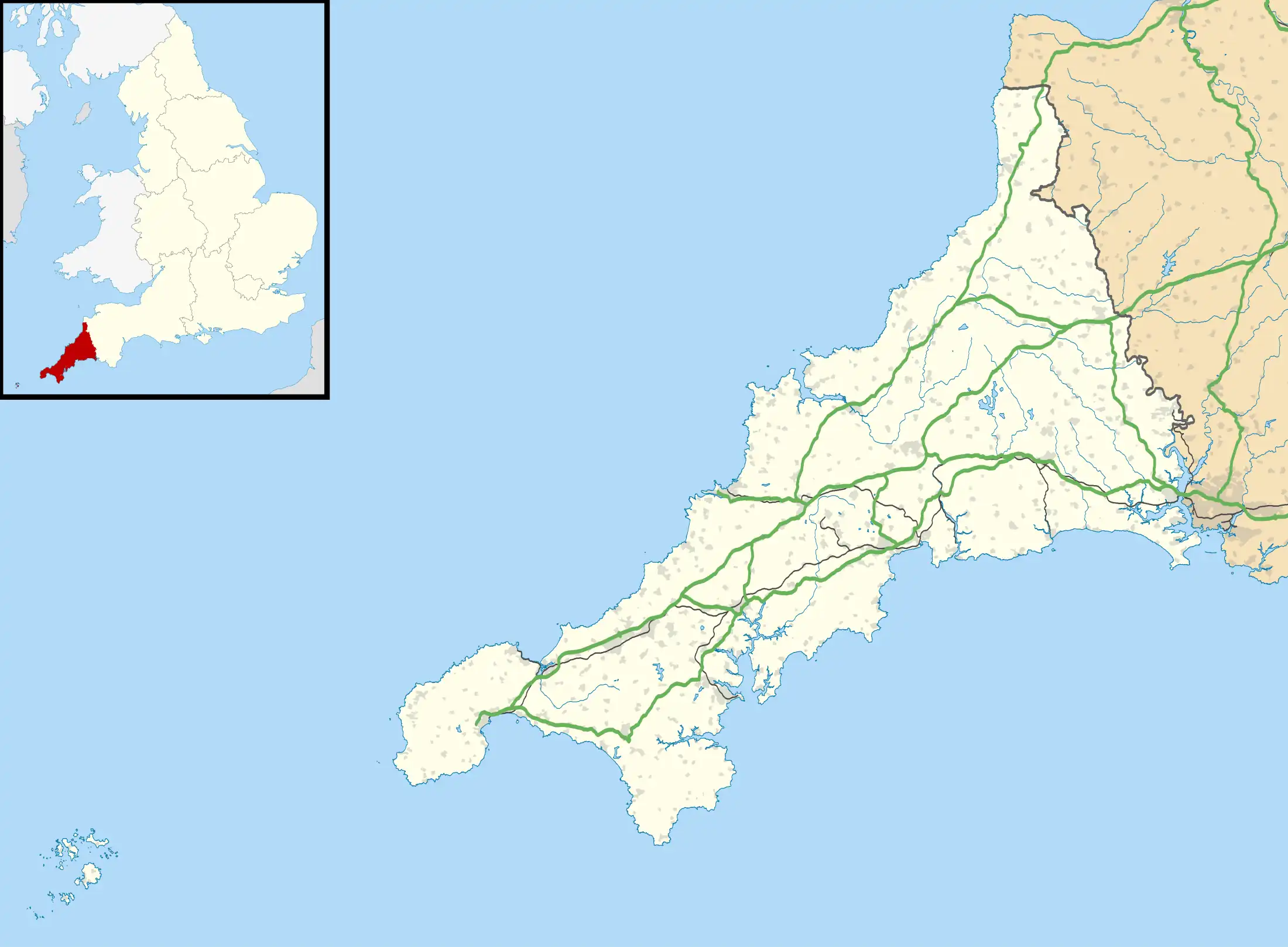 Camborne School of Mines is located in Cornwall