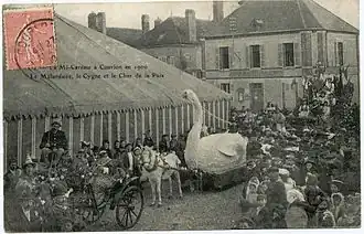The celebration of the third thursday in Lent, in 1906, in Courlon