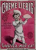 Advertising poster of Crème Liebig