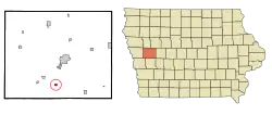 Location of Buck Grove, Iowa