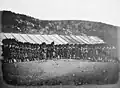 Crimean War, Scottish troops, wearing bearskin and kilts, c. 1855