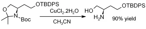 Deprotection of an acetonide using CuCl2·2H2O.