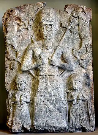 A wall relief probably depicting Ashur, 21st–16th century BC