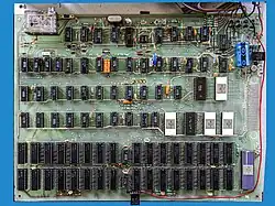 CyberVision 2001 Logic Board containing 91 integrated circuits.