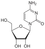 Chemical structure of cytidine