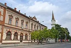 The northern side of the main street in Dévaványa