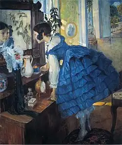 Little Woman, portrait of the Kardovsky's daughter Yekaterina, 1910, oil on canvas, 129.5 by 110.5 cm; Russian Museum, St. Petersburg