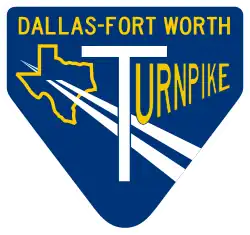 Dallas–Fort Worth Turnpike signage