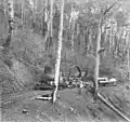 Transport of fly wheel, 1911