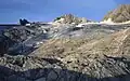 The glacier 25 years later in 1992