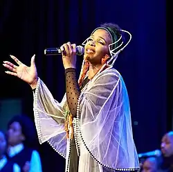 Simphiwe Dana performing Live at "Theatre on the Track"