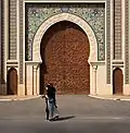 Detail of the main gate in 2024