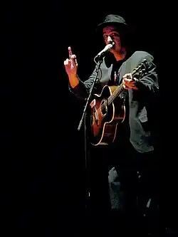 Bidini performing with Rheostatics at Massey Hall, 2007