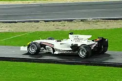 David Coulthard's Red Bull RB4 from the 2008 Brazilian Grand Prix, Coulthard's final race in Formula One