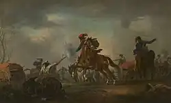 Hussars Attacking a Baggage Wagon