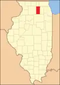 DeKalb County at the time of its creation in 1837