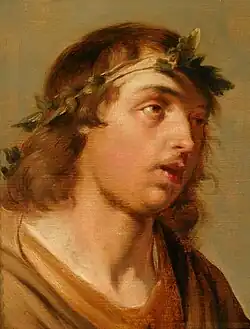 Bacchus, showing loose brush strokes
