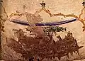 Fresco formerly depicting Guru Nanak with Guru Angad