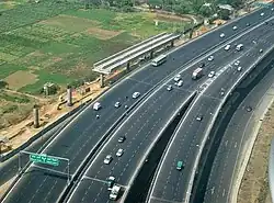 Flyover on the Delhi–Gurgaon Expressway (NH48) near Indira Gandhi International Airport