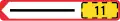 F11: Flag-type direction sign