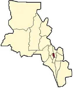 location of Fray Mamerto Esquiú Department in Catamarca Province