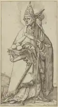 Three golden balls as attributes of Saint Nicholas of Myra