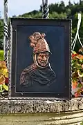 The Man with the Golden Helmet (Copper picture 1967 for motives of Rembrandt)