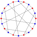 A 2-coloring of the Desargues graph or '"`UNIQ--postMath-00000046-QINU`"'