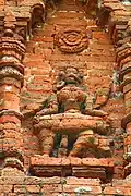 sculpture on the outer walls of Ichai Ghosher deul