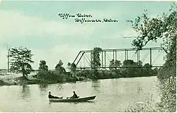 1910s postcard of the Dey Road Bridge