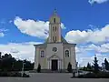Historicist Church of Bishop Saint Stanislaus in Didžioji Riešė, built in 1939