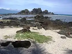 Rocky islets in Diguisit Bay