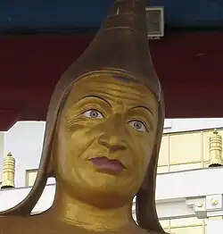 Statue of Dignagi, Golden Abode of Shakyamuni Buddha, Elista, Kalmykia