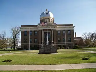 The Divide County Courthouse in Crosby