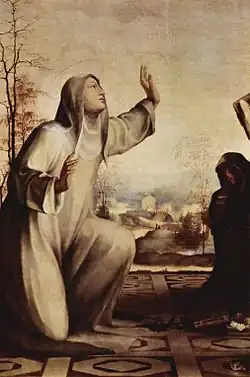 St. Catherine of Siena. Detail of a work by Domenico Beccafumi, c. 1515