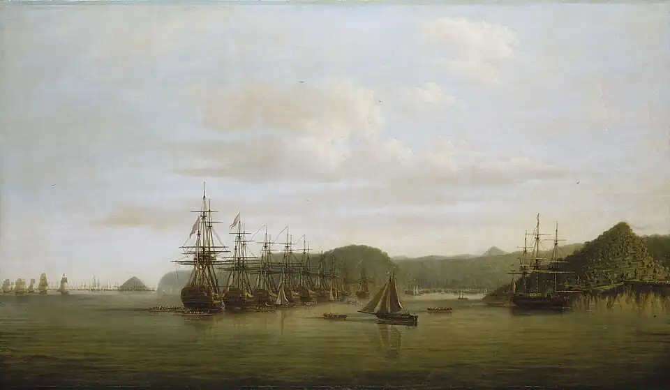 Barrington's Action at St Lucia by Dominic Serres