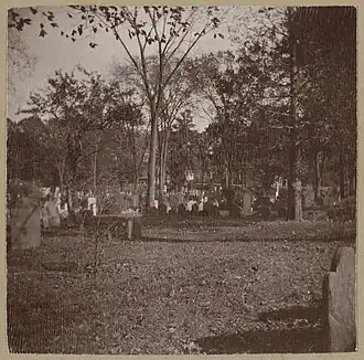 Dorchester North Burying Ground, ca. 1895–1905. Archive of Photographic Documentation of Early Massachusetts Architecture, Boston Public Library.
