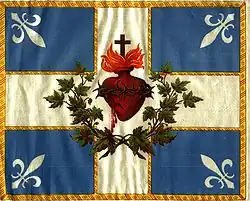 The Carillon-Sacré-Coeur: flag waved by French Canadian Catholics until the 1950s