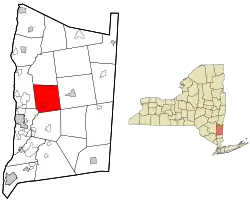 Location of Pleasant Valley, New York