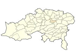 Location of Batna, Algeria within Batna Province